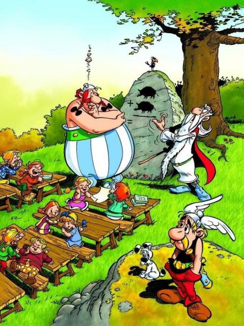 Obelix krijgt les
